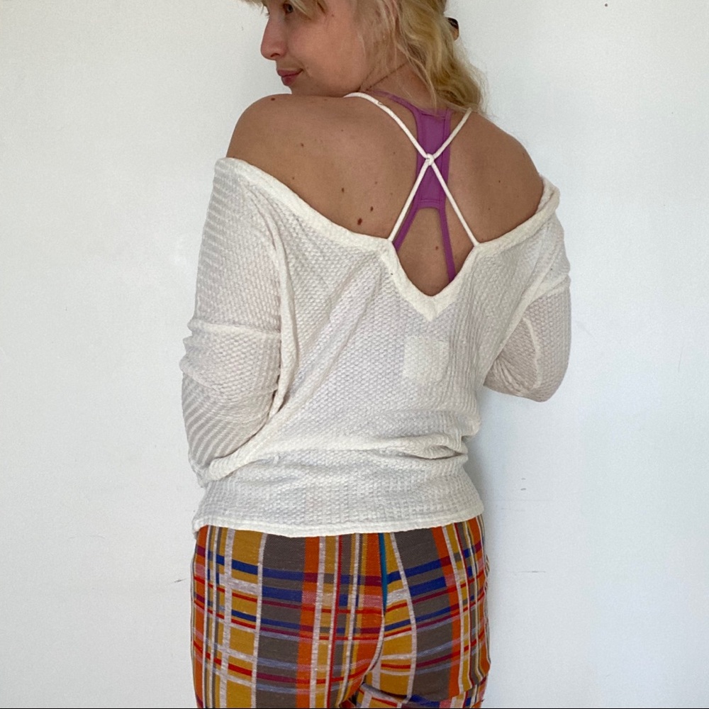 Chaser by free people white thermal long sleeve